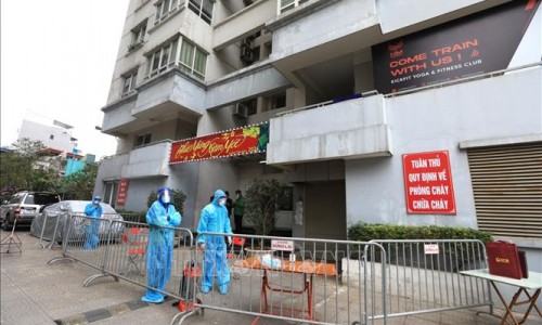 Hà Nội: Cách ly tòa nhà NO3 Lạc Trung quận Hai Bà Trưng