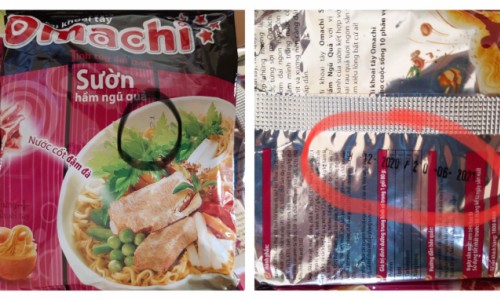 Triệt phá cơ sở tẩy xóa, sửa chữa thời hạn sử dụng trên bao bì Omachi để trục lợi