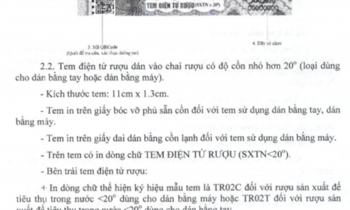 Thuốc lá và rượu phải dán tem điện tử