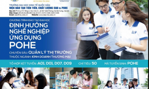 50 chỉ tiêu cho năm đầu tiên tuyển sinh Quản lý thị trường
