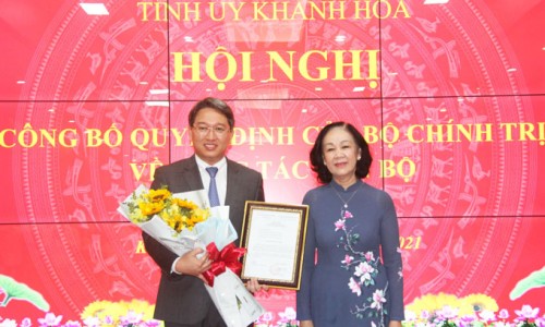 Phó chánh Văn phòng Trung ương Đảng giữ chức Bí thư Tỉnh ủy Khánh Hòa