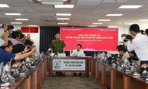 Công an TPHCM thông tin về xử lý một số vụ việc ‘nổi cộm’