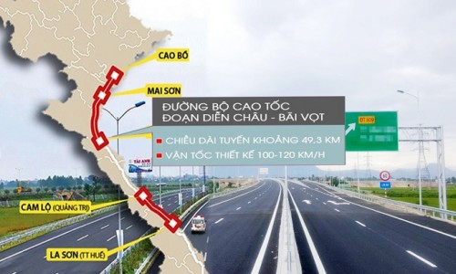 Dự án Cao tốc Diễn Châu - Bãi Vọt sắp được khởi công