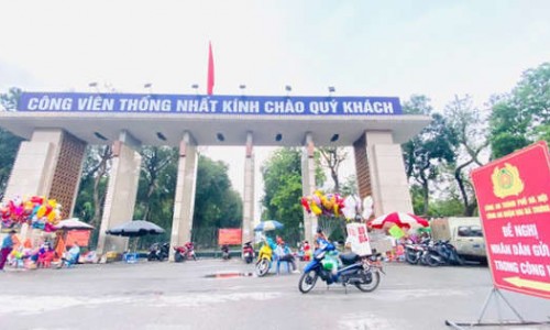 Hà Nội: Sắp mở phố đi bộ khu công viên Thống Nhất và hồ Thiền Quang