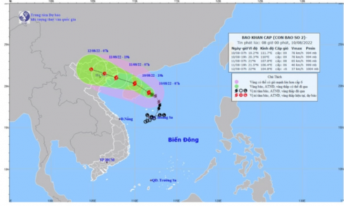 Bão số 2 vào Vịnh Bắc Bộ, gây mưa to đến rất to