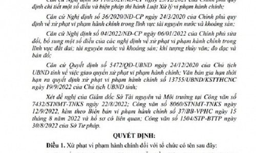 Nhiều doanh nghiệp khai thác khoáng sản trái quy định bị xử phạt