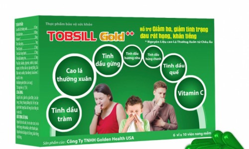 Cục An toàn thực phẩm: Viên ngậm Tobsill Gold Plus của Công ty CP Tanaphar không có giá trị sử dụng