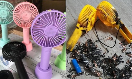 Cảnh báo: Nguy cơ cháy nổ từ quạt tích điện giá rẻ