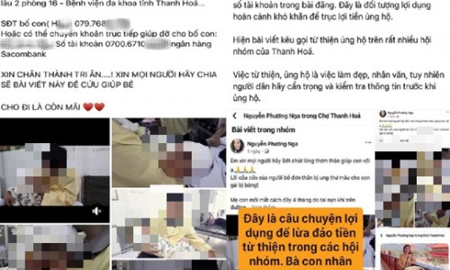 Cảnh báo lừa đảo kêu gọi từ thiện qua mạng xã hội