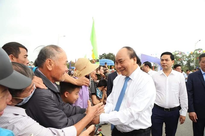 Thủ tướng Nguyễn Xuân Phúc dự lễ khánh thành cầu Cửa Hội nối 2 tỉnh Nghệ An và Hà Tĩnh