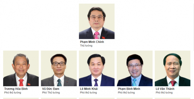 Chính phủ có 28 thành viên sau khi kiện toàn