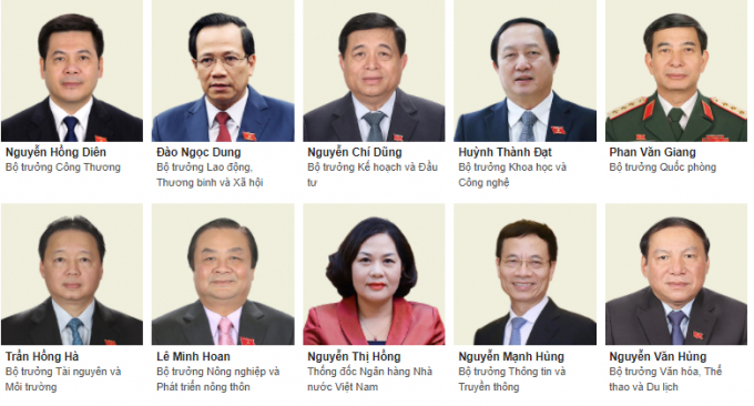 Chính phủ có 28 thành viên sau khi kiện toàn