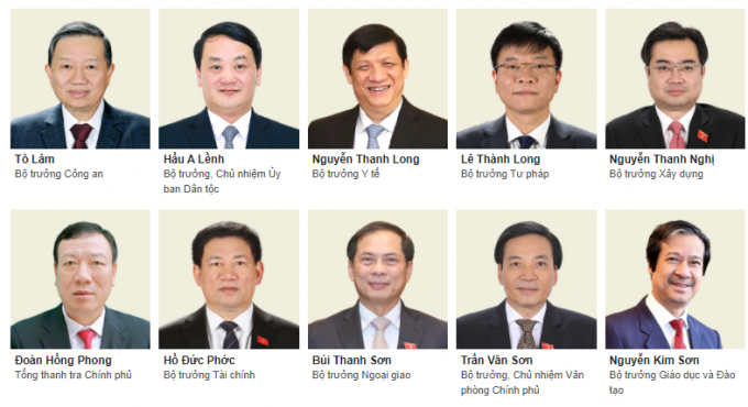 Chính phủ có 28 thành viên sau khi kiện toàn