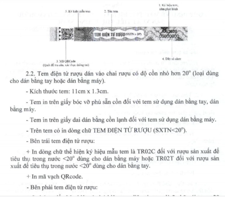 Thuốc lá và rượu phải dán tem điện tử