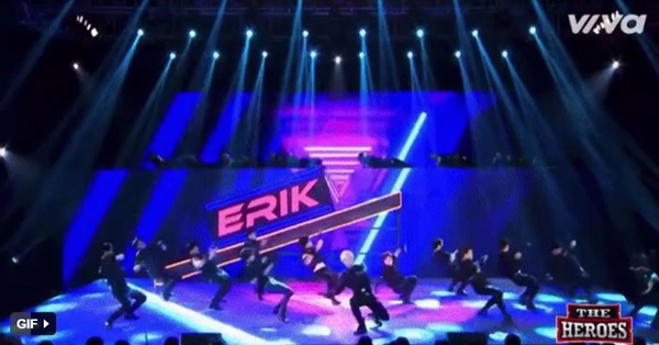 Erik vướng nghi vấn đạo nhái EXO trên sân khấu The Heroes