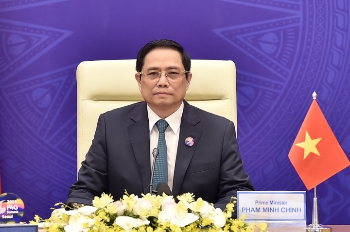 Thủ tướng Phạm Minh Chính kêu gọi quốc tế chung tay đẩy lùi đại dịch COVID-19