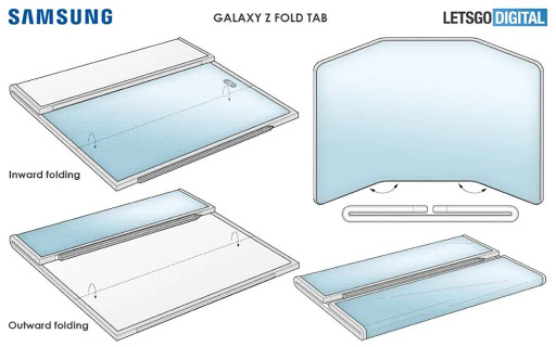 Lộ diện hình ảnh render cực đẹp của Samsung Galaxy Z Fold Tab