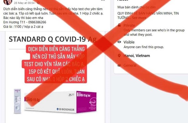 Bộ Công Thương: Không nên mua kit test nhanh COVID-19 trên mạng