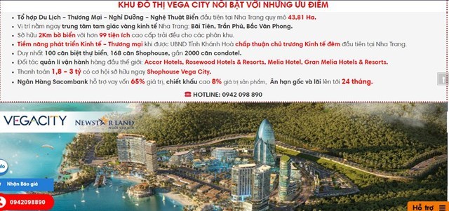 Băn khoăn gần 2.000 căn hộ khách sạn tại dự án Vega City Nha Trang có phải là condotel hay không?