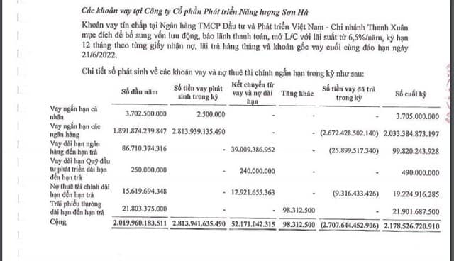 Áp lực nợ vay 'đè nặng', Sơn Hà vẫn tiếp tục gia tăng vay nợ bằng trái phiếu