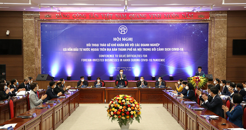 Hà Nội đối thoại gỡ khó cho các doanh nghiệp FDI trong bối cảnh dịch COVID-19