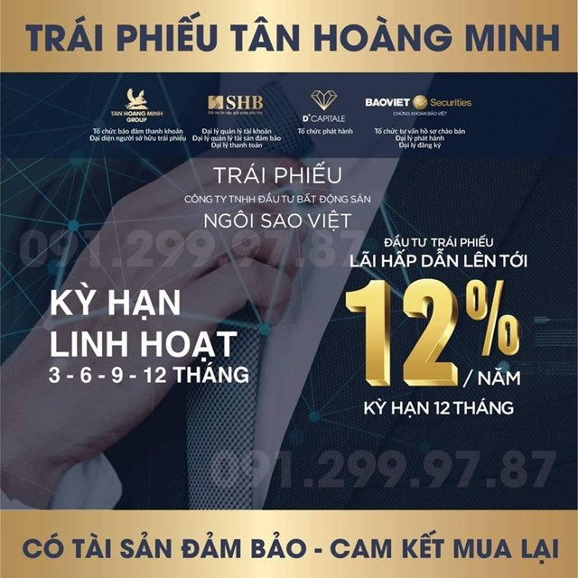 Tân Hoàng Minh liên tục vay nợ trái phiếu, huy động vốn cho 'siêu dự án' 32.000 tỷ đồng