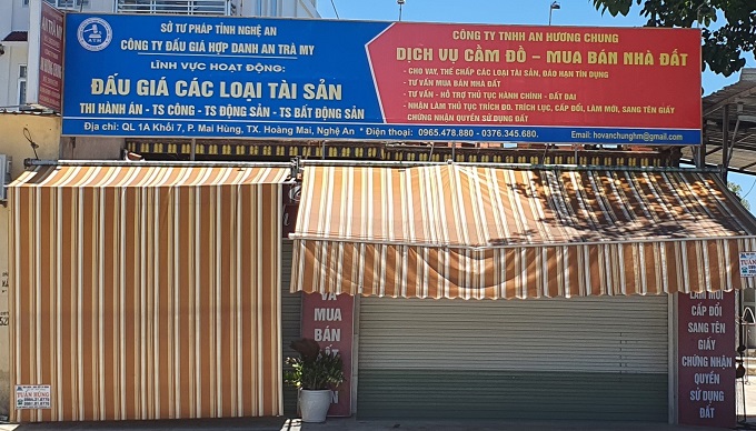 Nghệ An: Phạt Công ty Đấu giá hợp danh An Trà My 45 triệu đồng