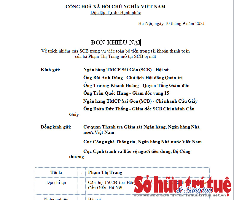 Mất hết tiền trong tài khoản: Khách hàng tố SCB vô cảm, chối bỏ trách nhiệm