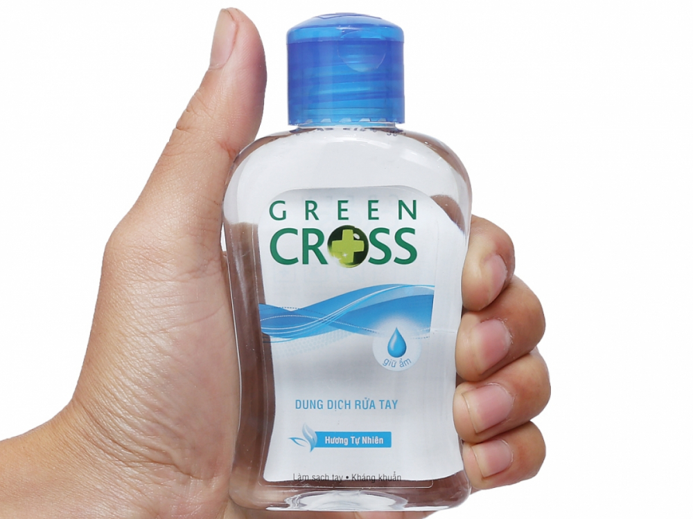 Đình chỉ lưu hành toàn quốc dung dịch rửa tay Green Cross 70ml hương dưa táo