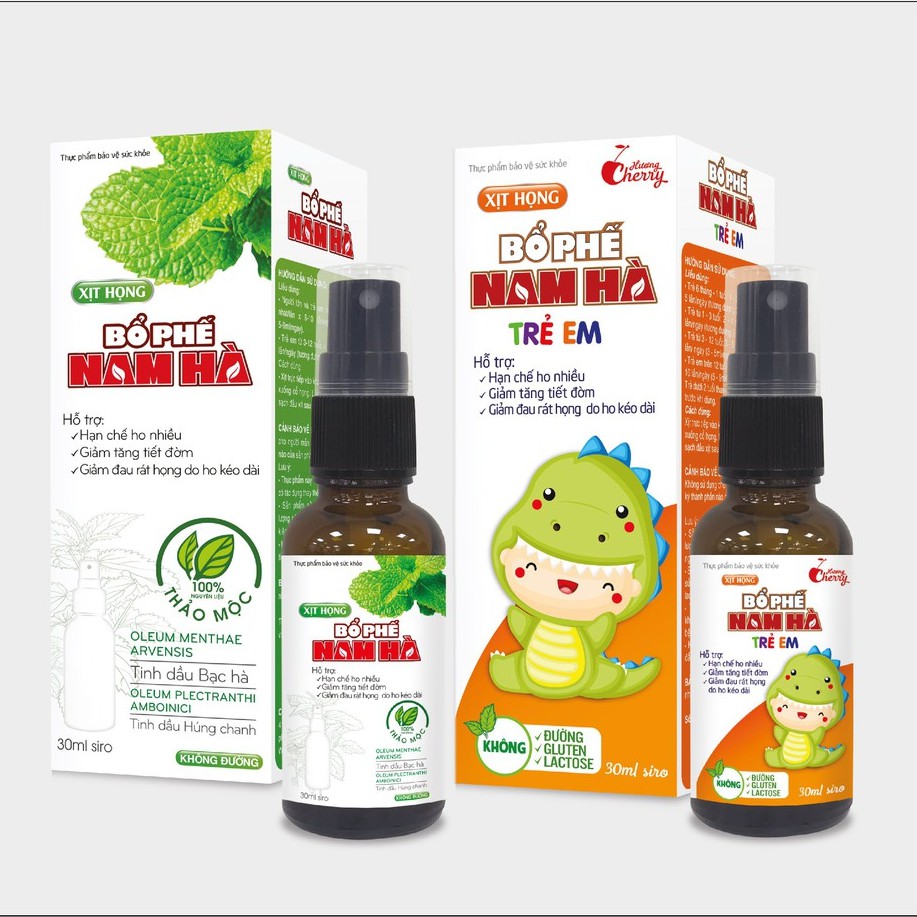 Cảnh báo: Quảng cáo Xịt họng bổ phế Nam Hà và Xịt họng bổ phế Nam Hà trẻ em có dấu hiệu lừa dối khách hàng