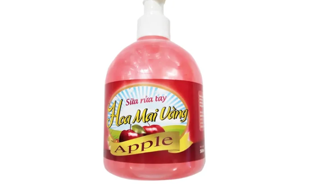 Sữa rửa tay Hoa Mai Vàng bị thu hồi do không đạt tiêu chuẩn chất lượng